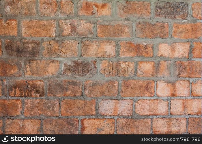 Background and texture of old brick wall