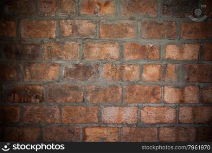 Background and texture of old brick wall