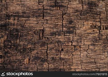 Background and texture of old crack wooden board