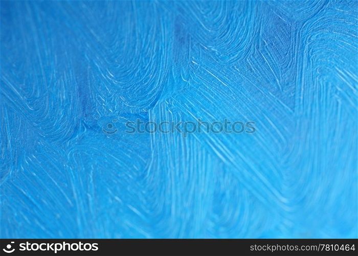 Background - Blue oil paints on canvas.