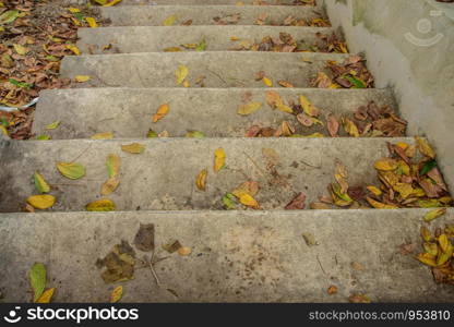 Background cement stairs