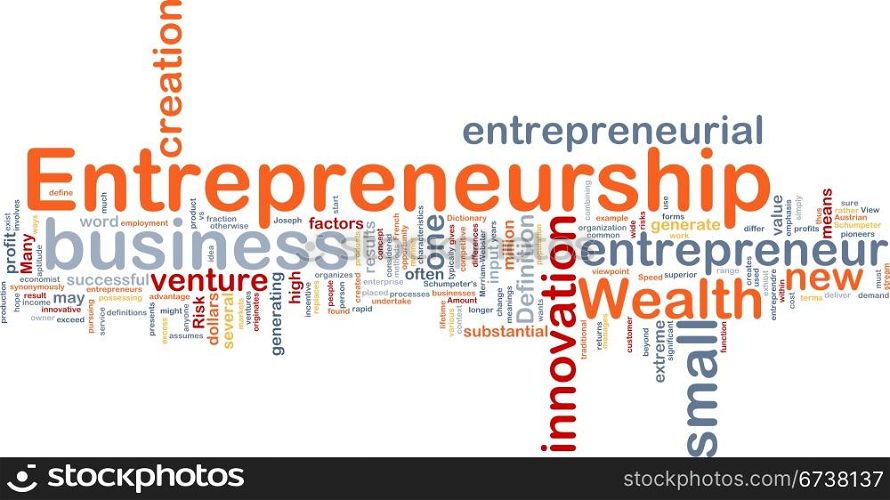 Background concept illustration of business entrepreneurship entrepreneur. Business entrepreneurship background concept