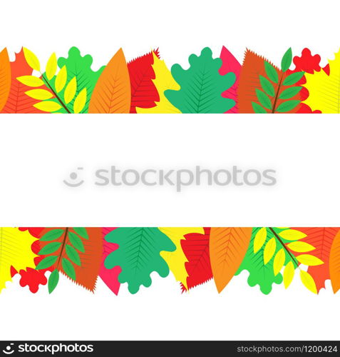 background decorated with colorful autumn leaves, card, banner . background decorated with colorful autumn leaves