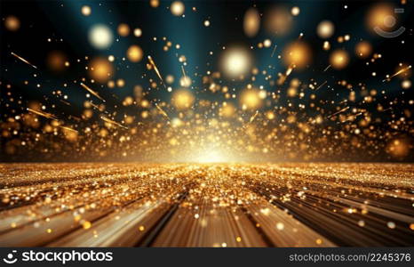 background design of sparkling flakes in the dark, creative background image