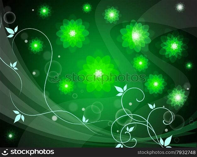 Background Floral Indicating Flower Template And Backgrounds