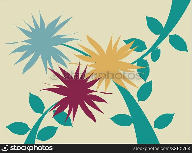 Background flower concept, vector art