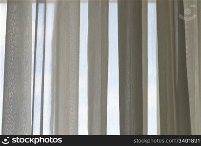 Background from a white curtain on window