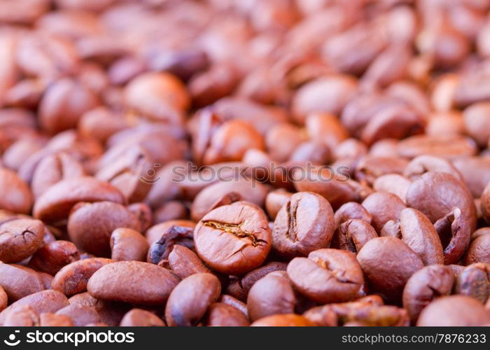 Background from fried grain coffee