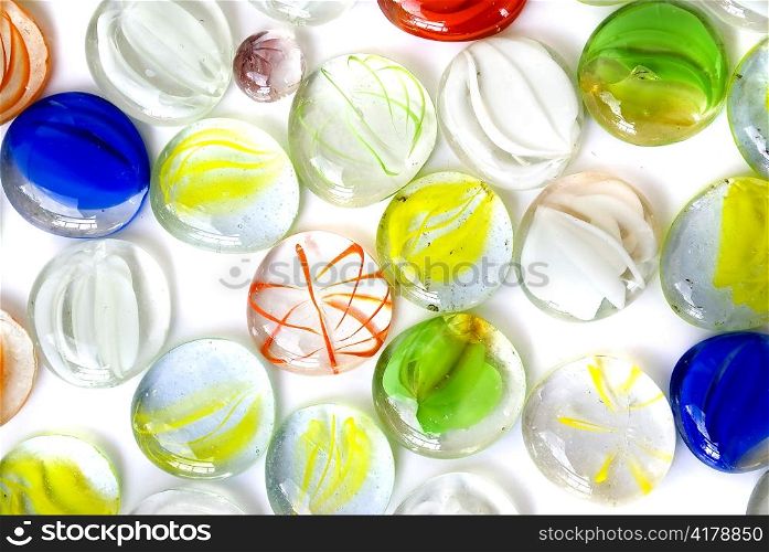 Background from set of multi-colored glass stones