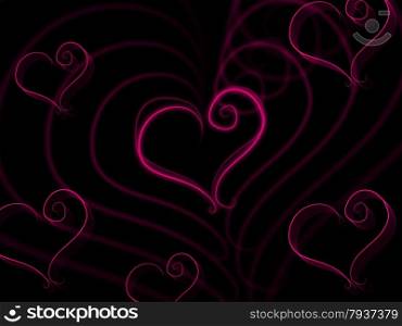 Background Heart Showing Relationship Design And Love