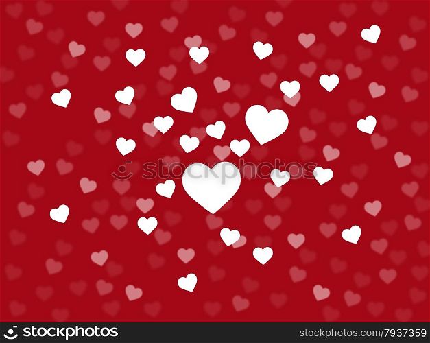 Background Heart Showing Valentine Day And Backdrop