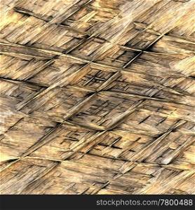 background illustration of straw thatch