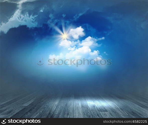 Background image. Background image with clouds and sun lights