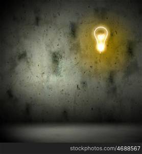 Background image with bulb. Background image with electric bulb illustration. Idea concept
