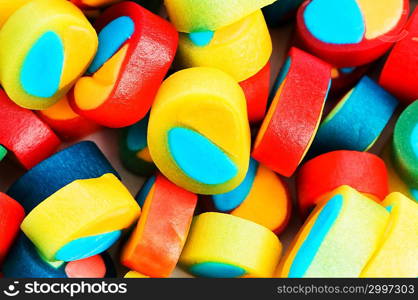 Background made of colourful sweets