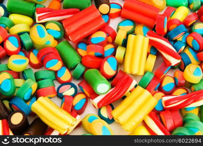 Background made of colourful sweets