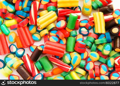 Background made of colourful sweets