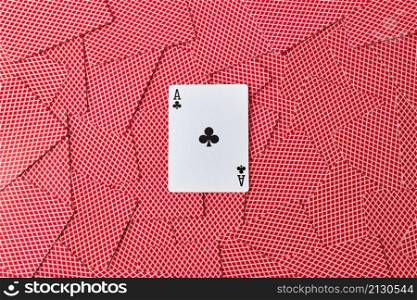 background made of playing cards top down view.. background made of playing cards top down view