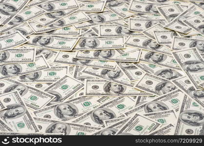 Background of 100 dollar bills