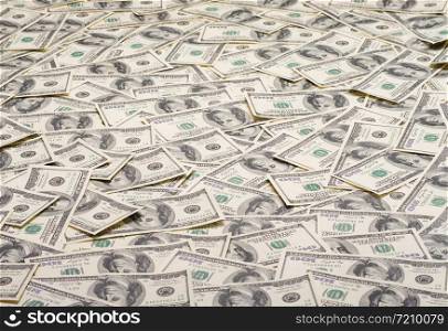 Background of 100 dollar bills