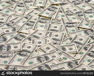 Background of 100 dollar bills