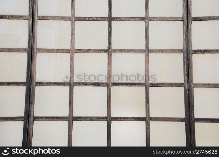 background of a beautiful antique and vintage glass/metal window