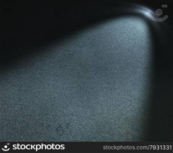 Background of a concrete wall and light spot