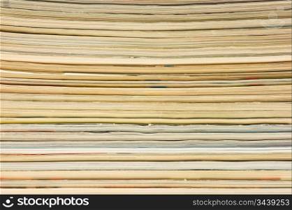 background of a stack of magazines
