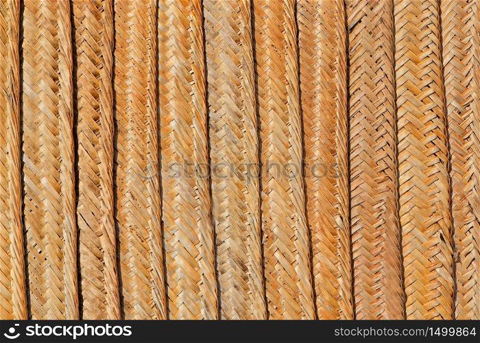 Background of a traditional African woven reed wall