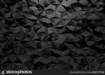 background of a variety of triangles. 3d render