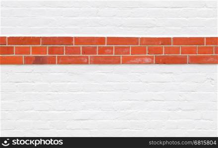 Background of an old vintage brick wall, red and white