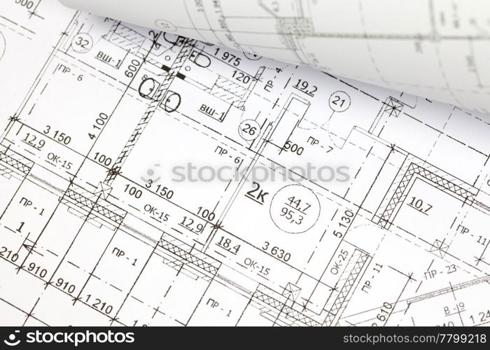 background of architectural drawing