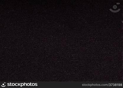 Background of black carpet closeup