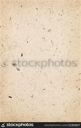 Background of blank vintage parchment paper sheet with fibers