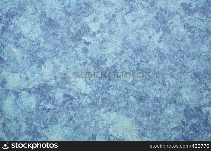 background of blue amate bark paper handmade created in Mexico