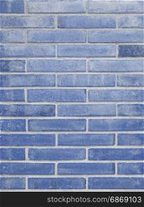Background of blue brick wall