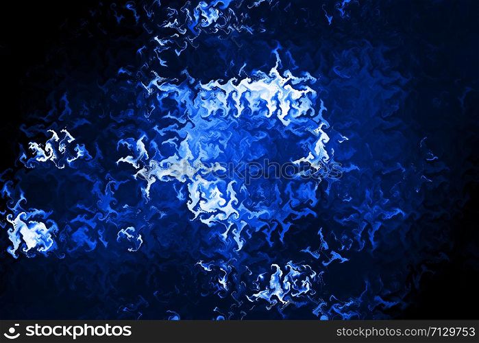 background of blue luminous water