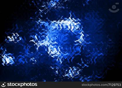 background of blue luminous water