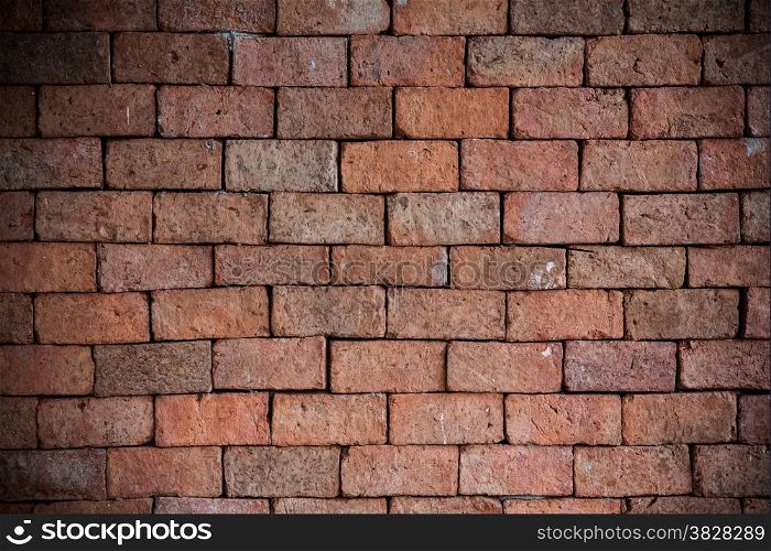 Background of brick wall texture with vintage tone