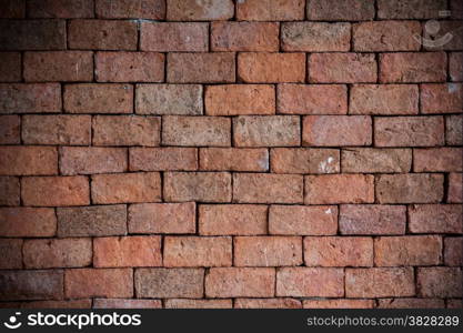 Background of brick wall texture with vintage tone