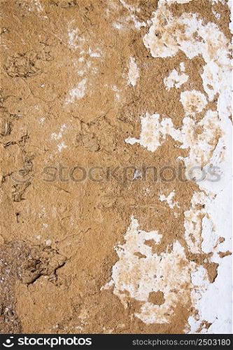 background of clay wall
