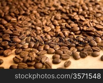 background of coffe grains