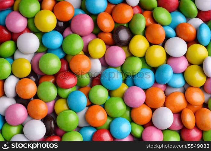 Background of colorful candy drops