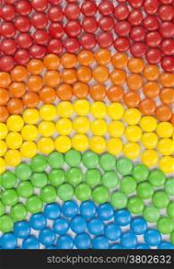 Background of Colorful Chocolate Candy