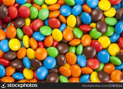 Background of Colorful Chocolate Candy. Stock