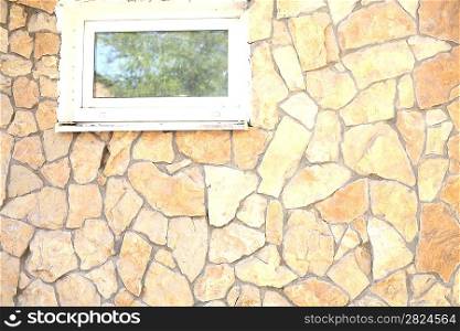 Background of decorate granite stone wall surface