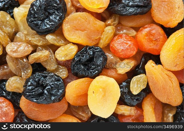 background of dried fruit slices