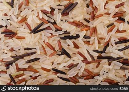 Background of dry rice mix