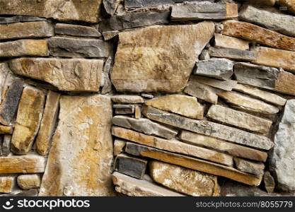 Background of exactly hewn stone bonded with cement