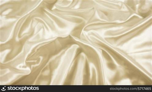 Background of gold folded silk